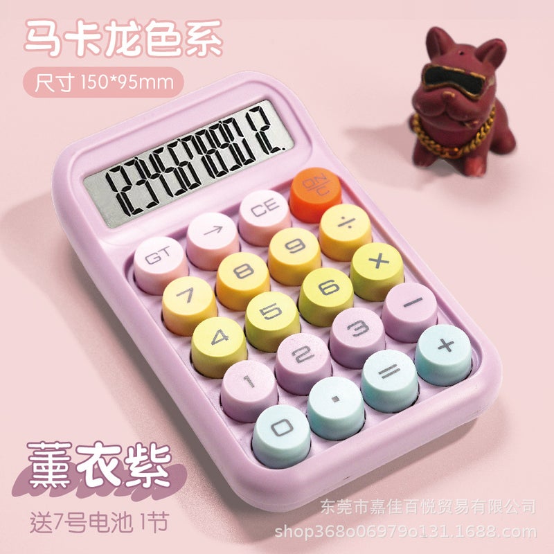 آلة حاسبة عالية اللون بتدرج شفاف دافينين لطيفة لطلاب المكتب لوازم ثقافية صوتية للكمبيوتر - Image 1